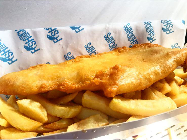 Large Fish and Chips 